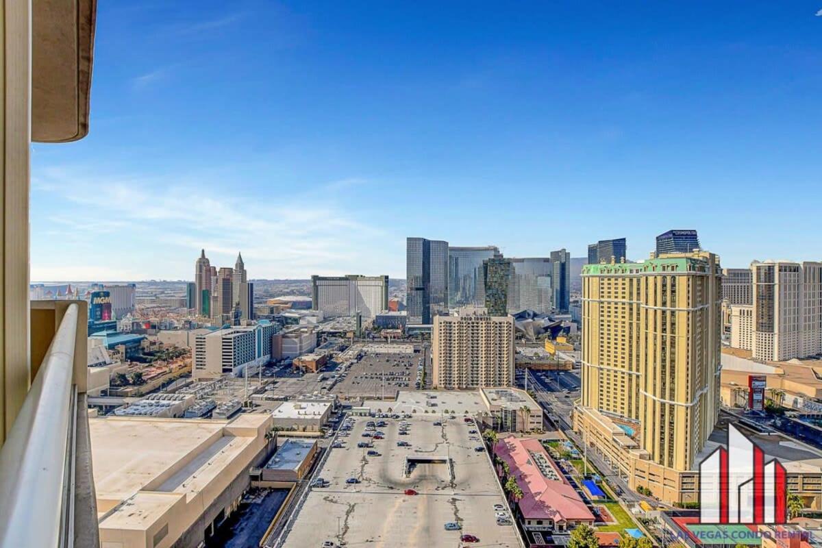 Mgm Signature-32-607 F1 Track & Strip View Balcony Las Vegas Bagian luar foto